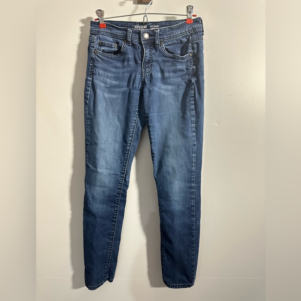 MOSSIMO Women's Junior 7 Slim Skinny Stretch Denim Jeans | SKU 0763